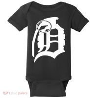 Detroit English D Grenade Michigan Logo Baby Bodysuit thumb 0