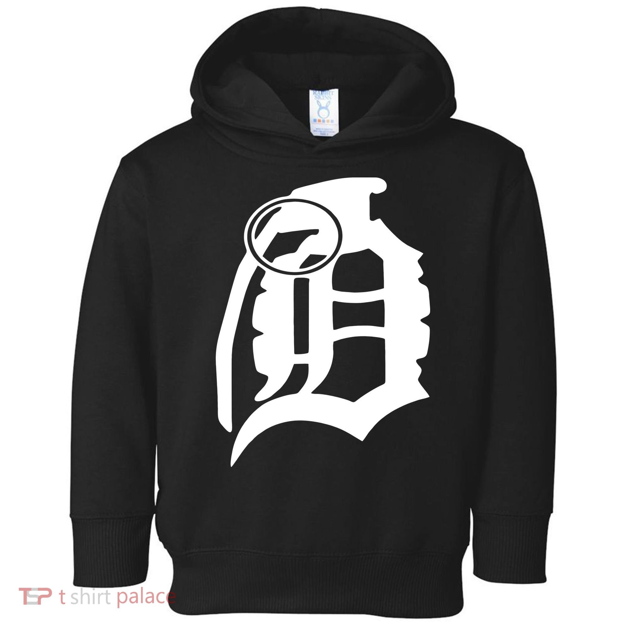 Detroit English D Grenade Michigan Logo Toddler Hoodie