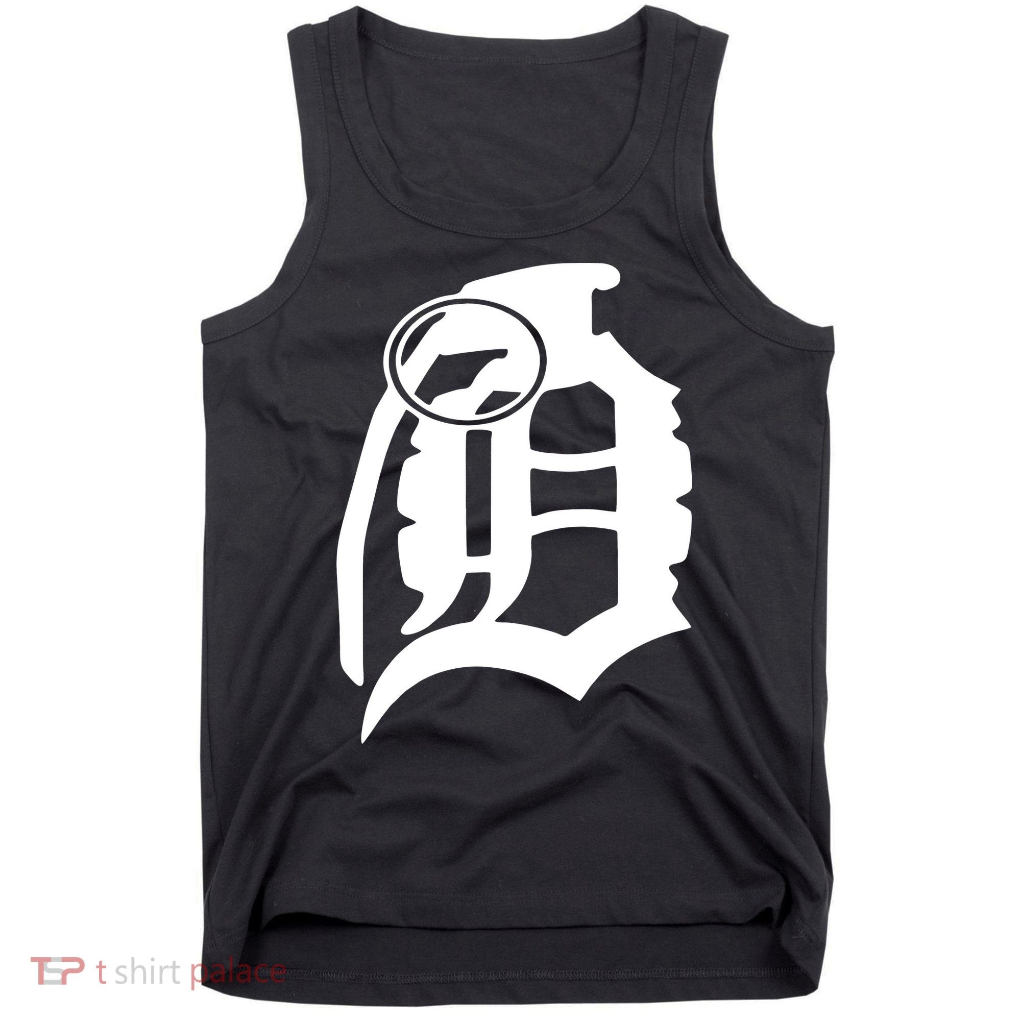 Detroit English D Grenade Michigan Logo Tank Top
