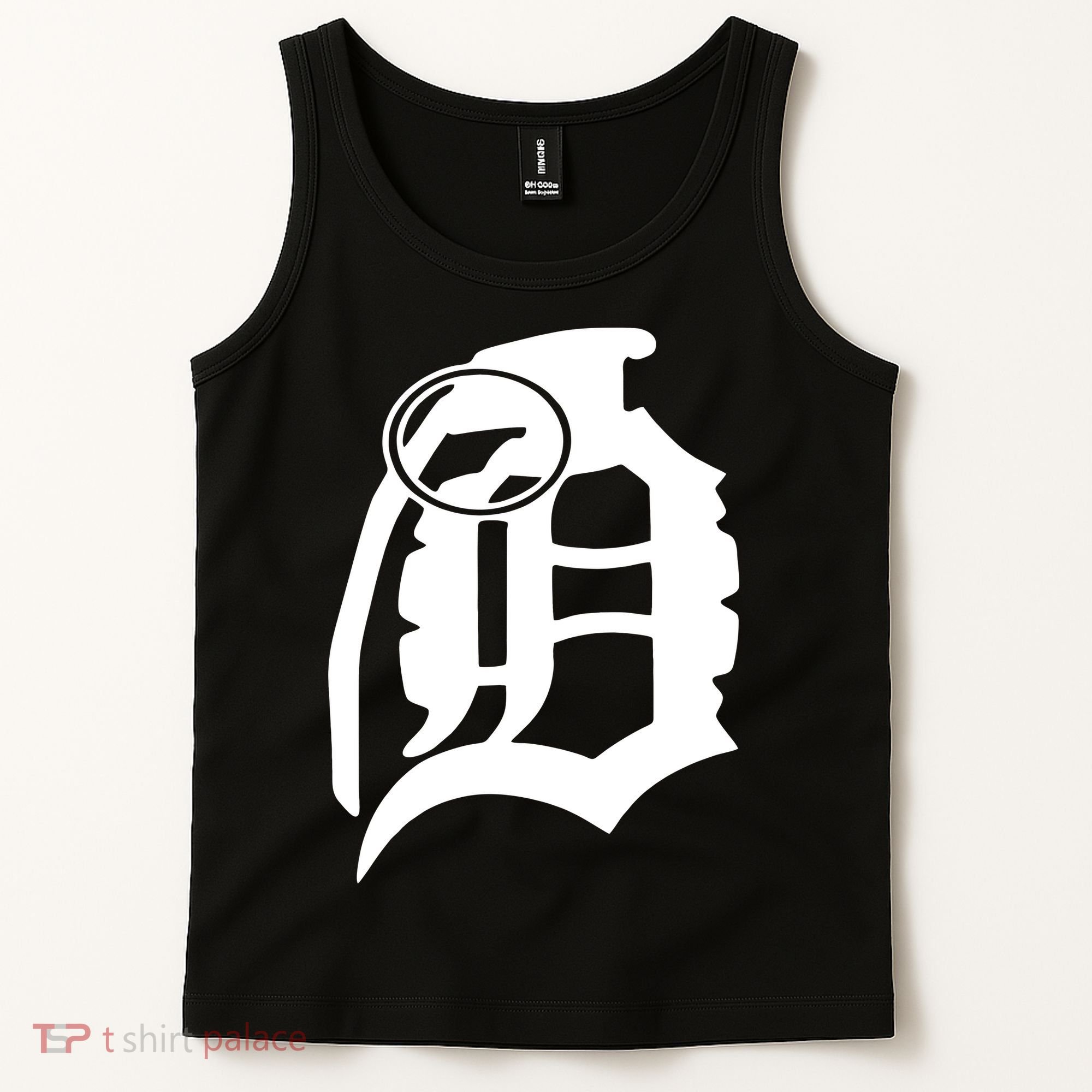 Detroit English D Grenade Michigan Logo Tank Top