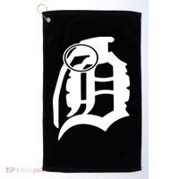 Detroit English D Grenade Michigan Logo Golf Towel thumb 0