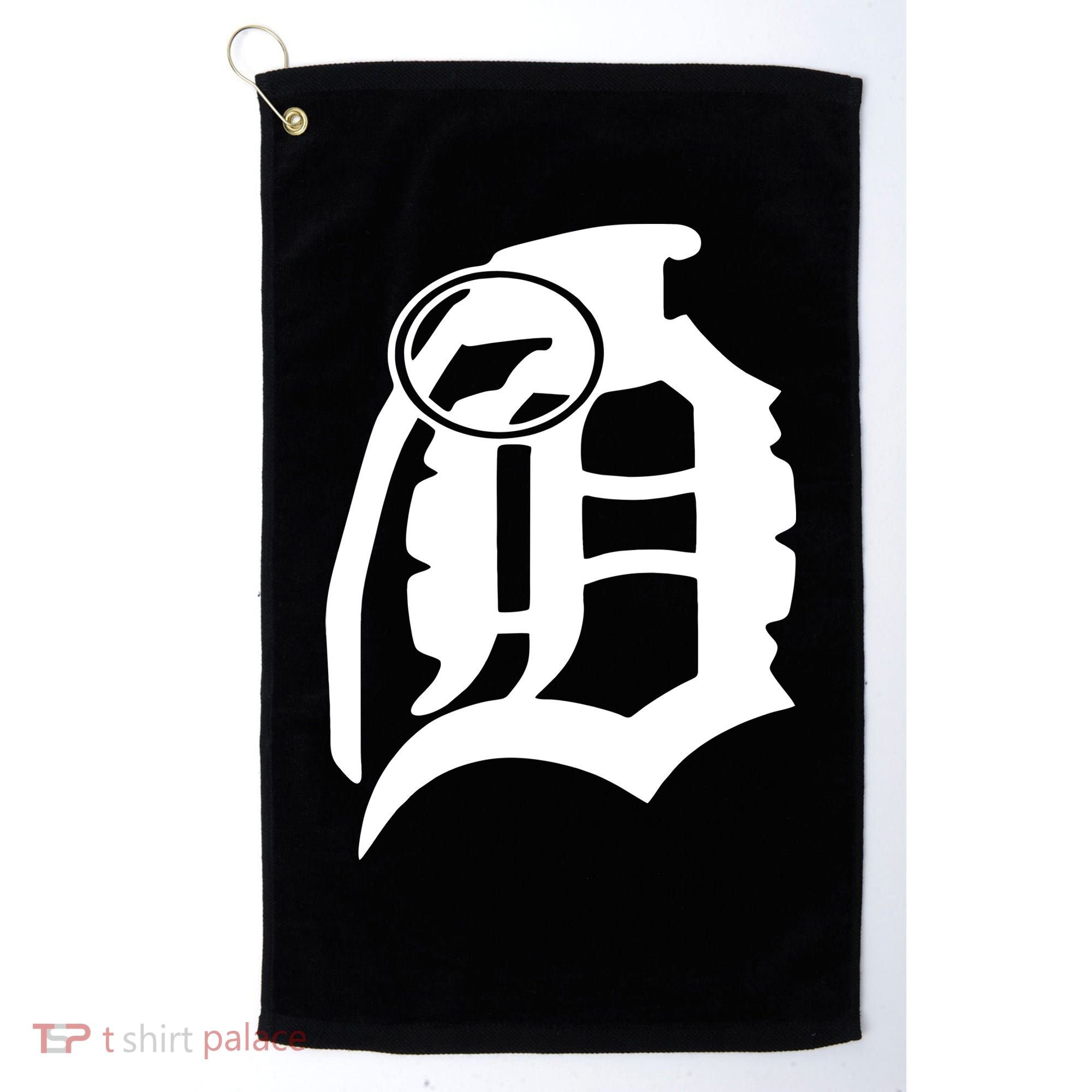 Detroit English D Grenade Michigan Logo Golf Towel