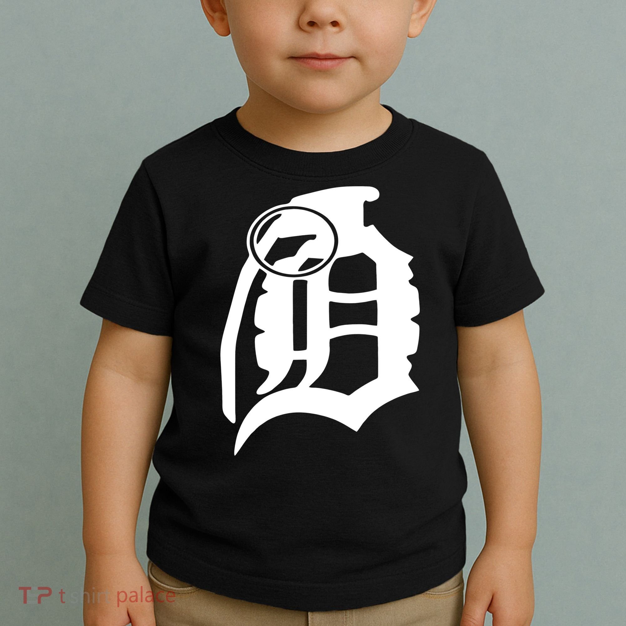 Detroit English D Grenade Michigan Logo Toddler T-Shirt