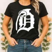 Detroit English D Grenade Michigan Logo Women's T-Shirt thumb 2