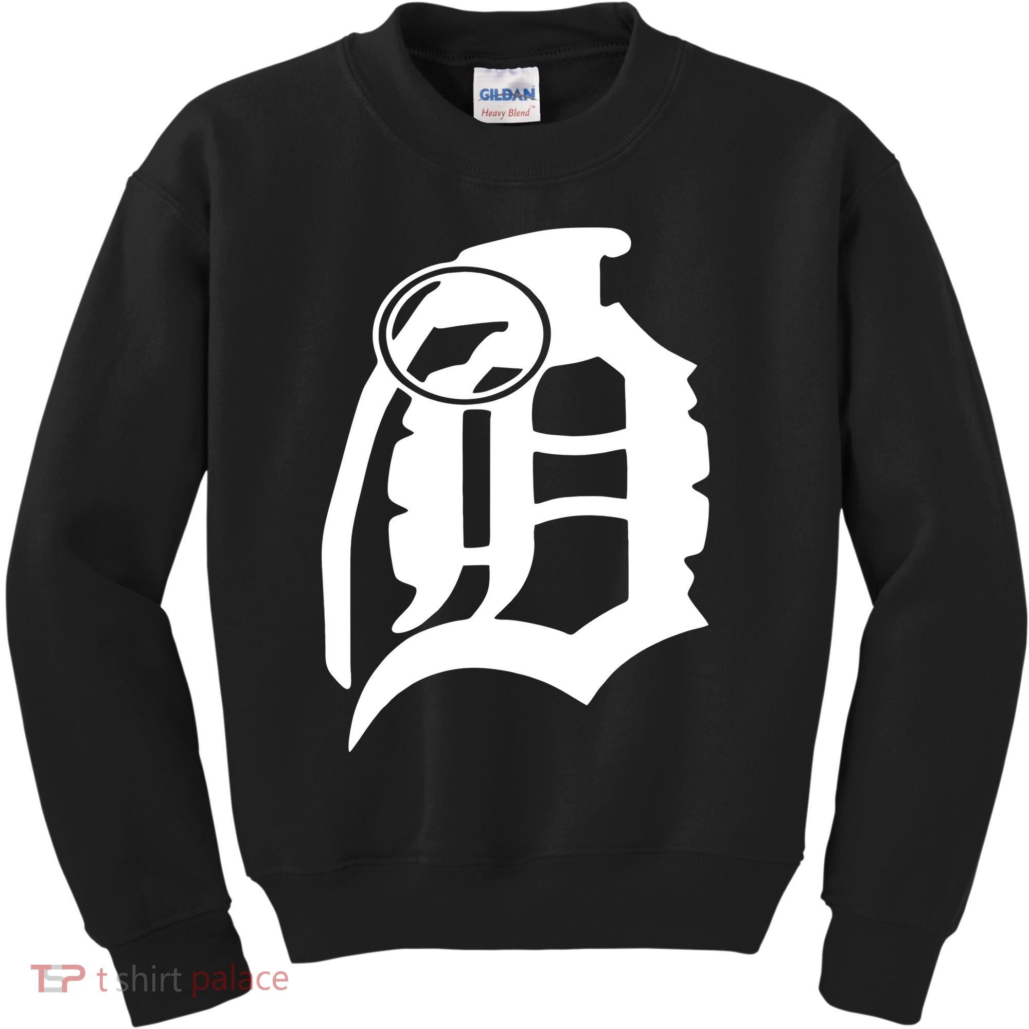 Detroit English D Grenade Michigan Logo Kids Sweatshirt