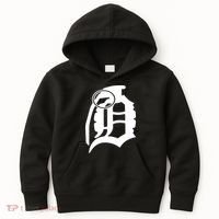 Detroit English D Grenade Michigan Logo Kids Hoodie thumb 0