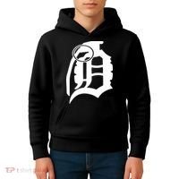 Detroit English D Grenade Michigan Logo Kids Hoodie thumb 4