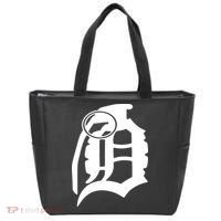 Detroit English D Grenade Michigan Logo Tote Bag thumb 0