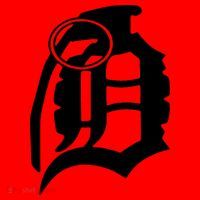 Detroit English D Grenade Michigan Logo Santa Hat thumb 1