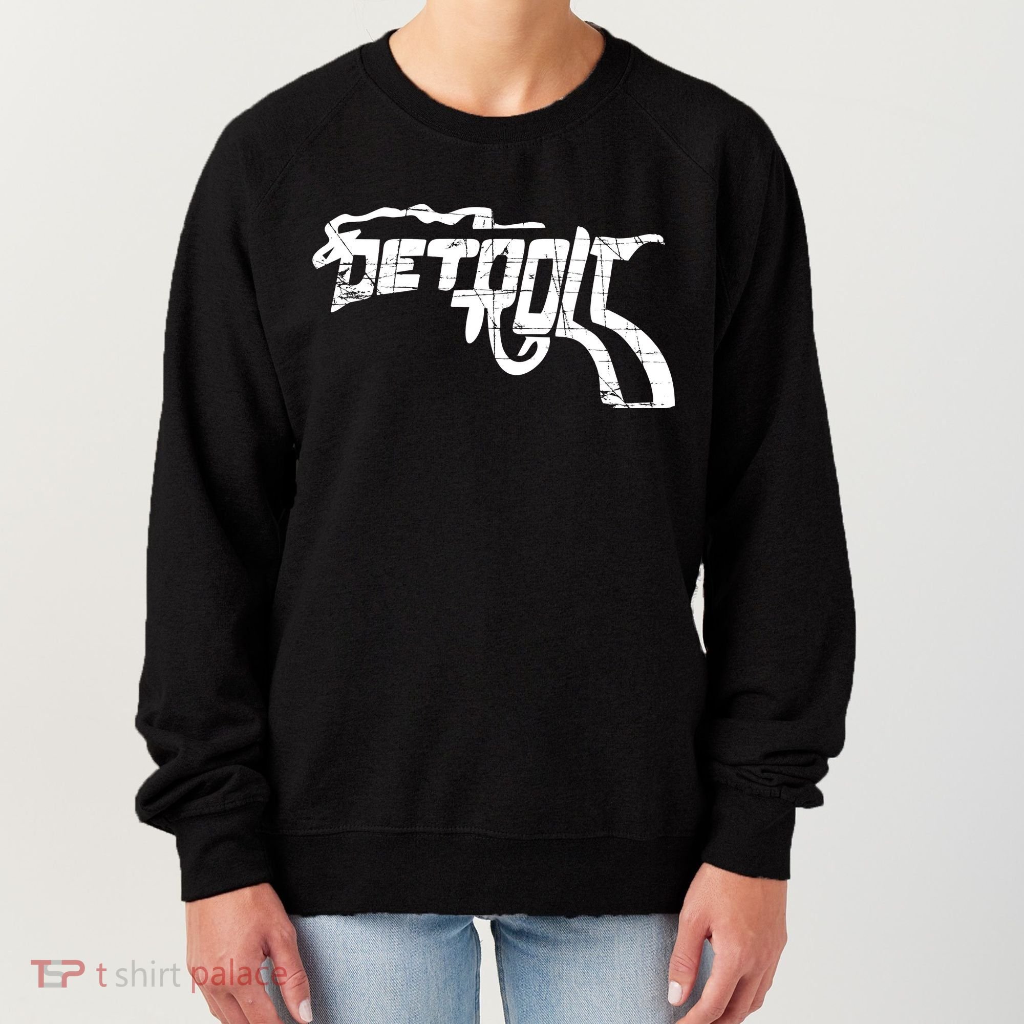 Detroit Gun n Smoke Revolver Women's Sweatshirt