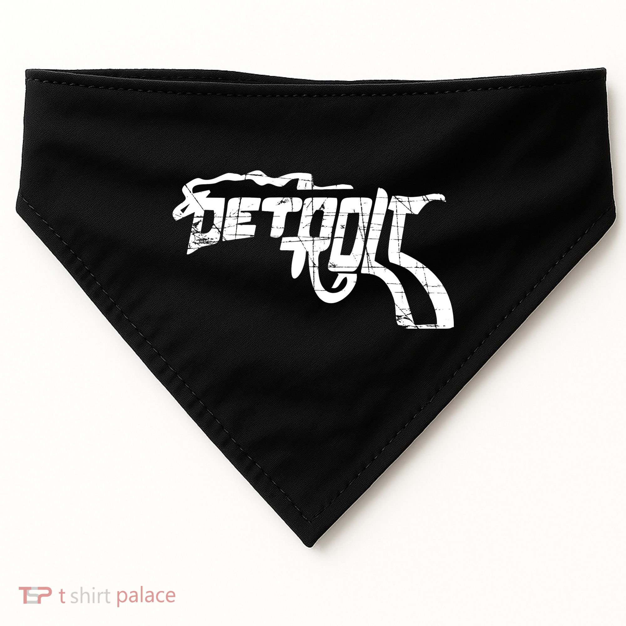 Detroit Gun n Smoke Revolver USA-Made Doggie Bandana
