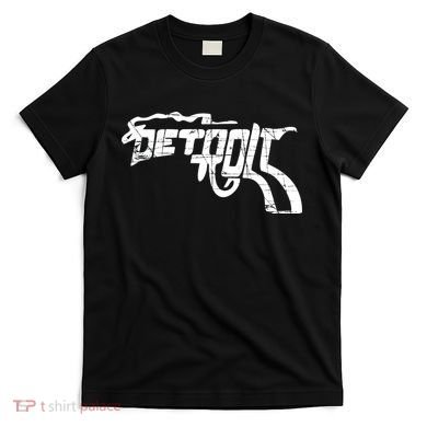 Detroit Gun n Smoke Revolver T-Shirt