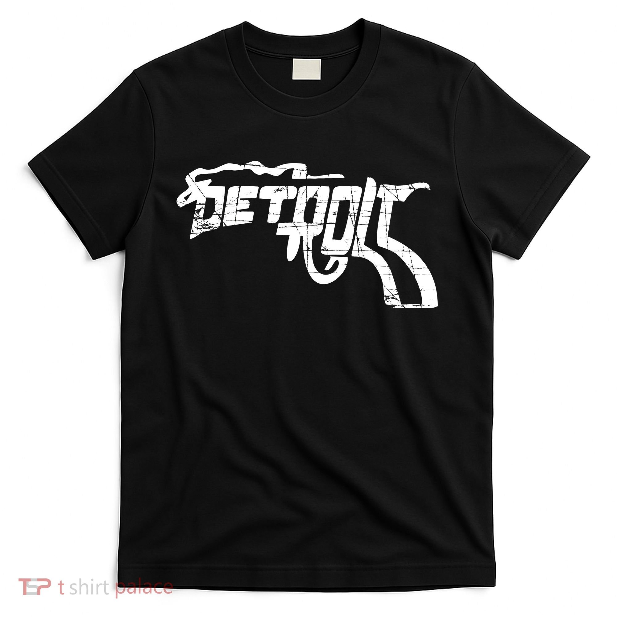 Detroit Gun n Smoke Revolver T-Shirt
