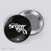 Detroit Gun n Smoke Revolver Button thumb 0