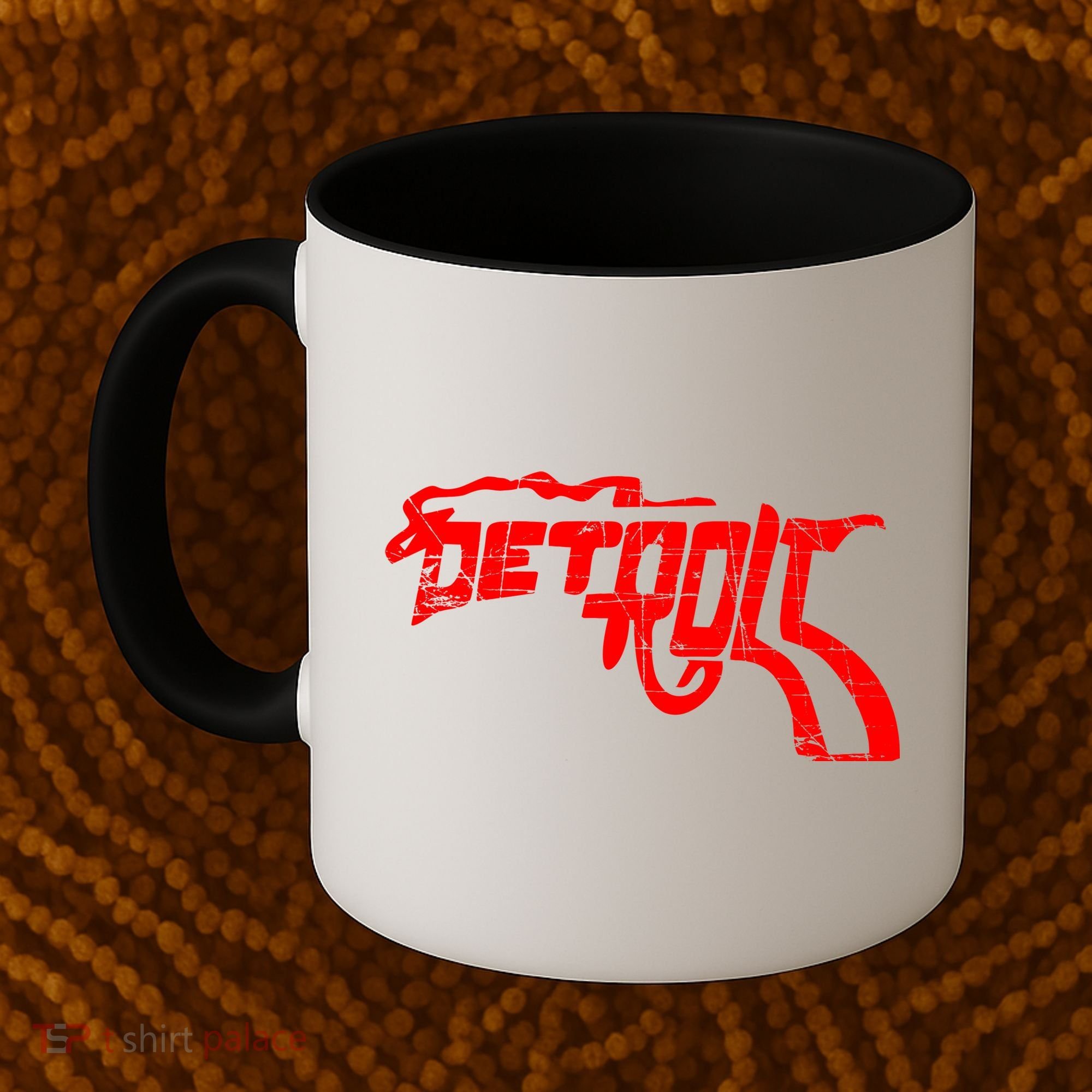 Detroit Gun n Smoke Revolver Coffee Mug