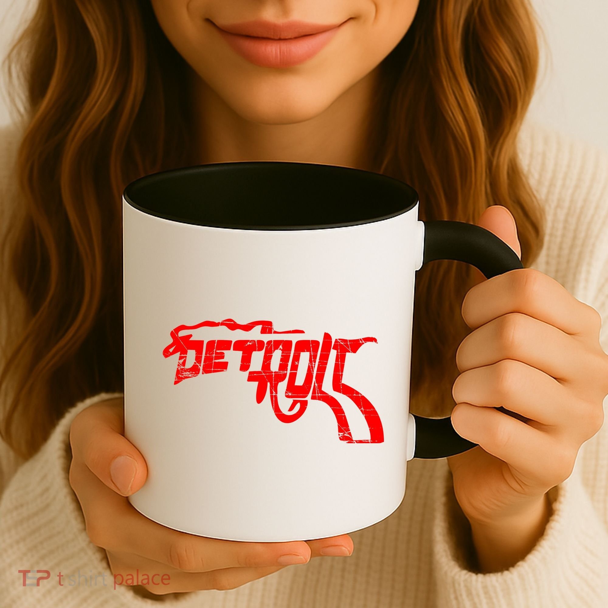 Detroit Gun n Smoke Revolver Coffee Mug