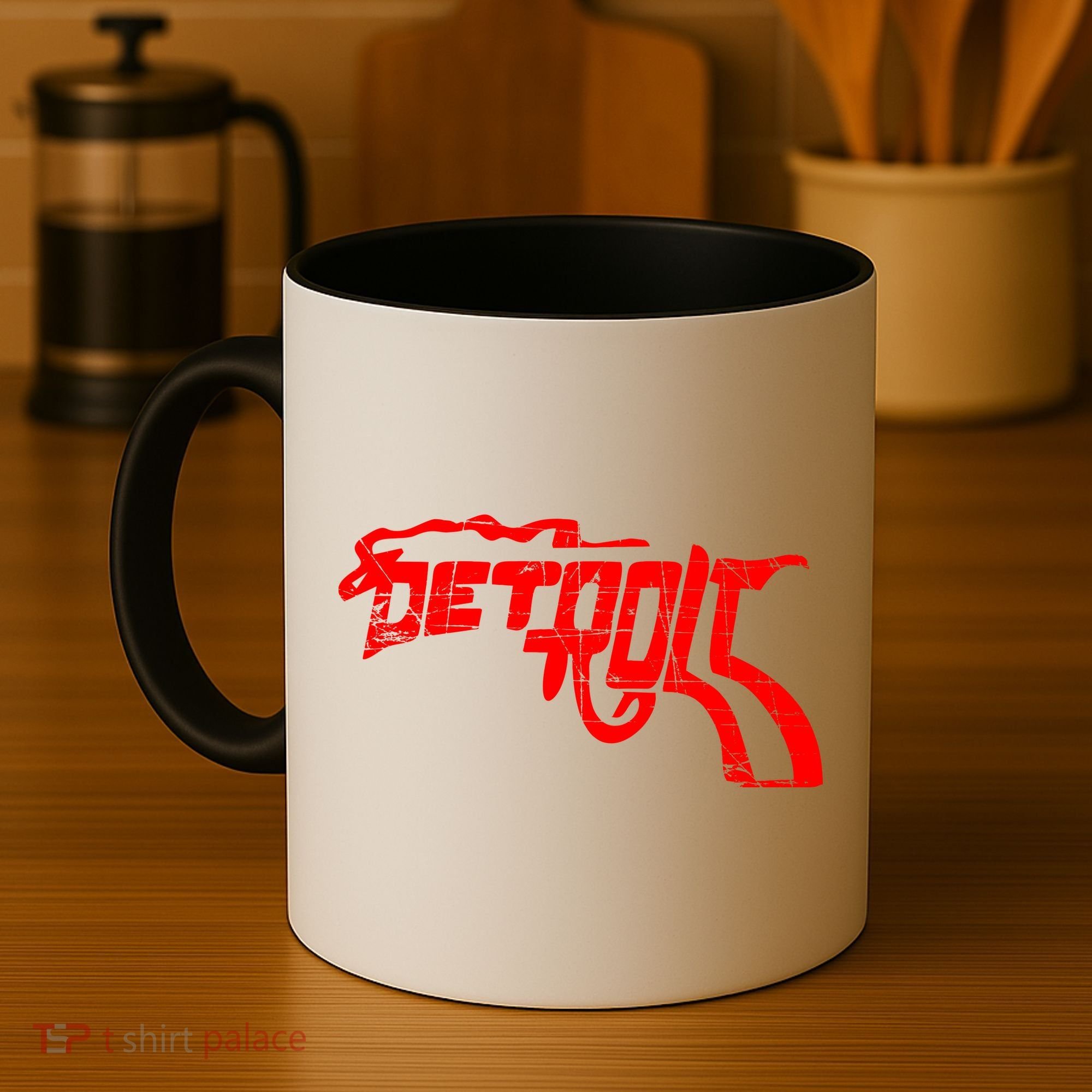Detroit Gun n Smoke Revolver Coffee Mug