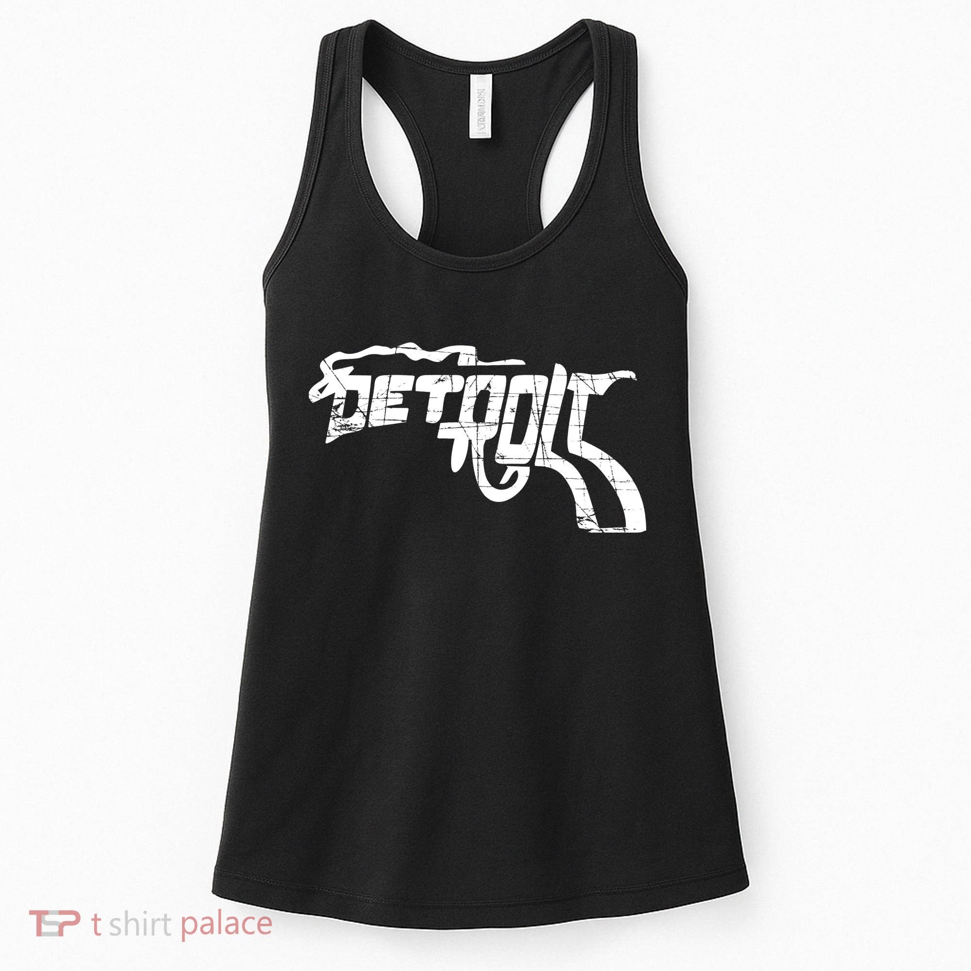 Detroit Gun n Smoke Revolver Women's Tank Top