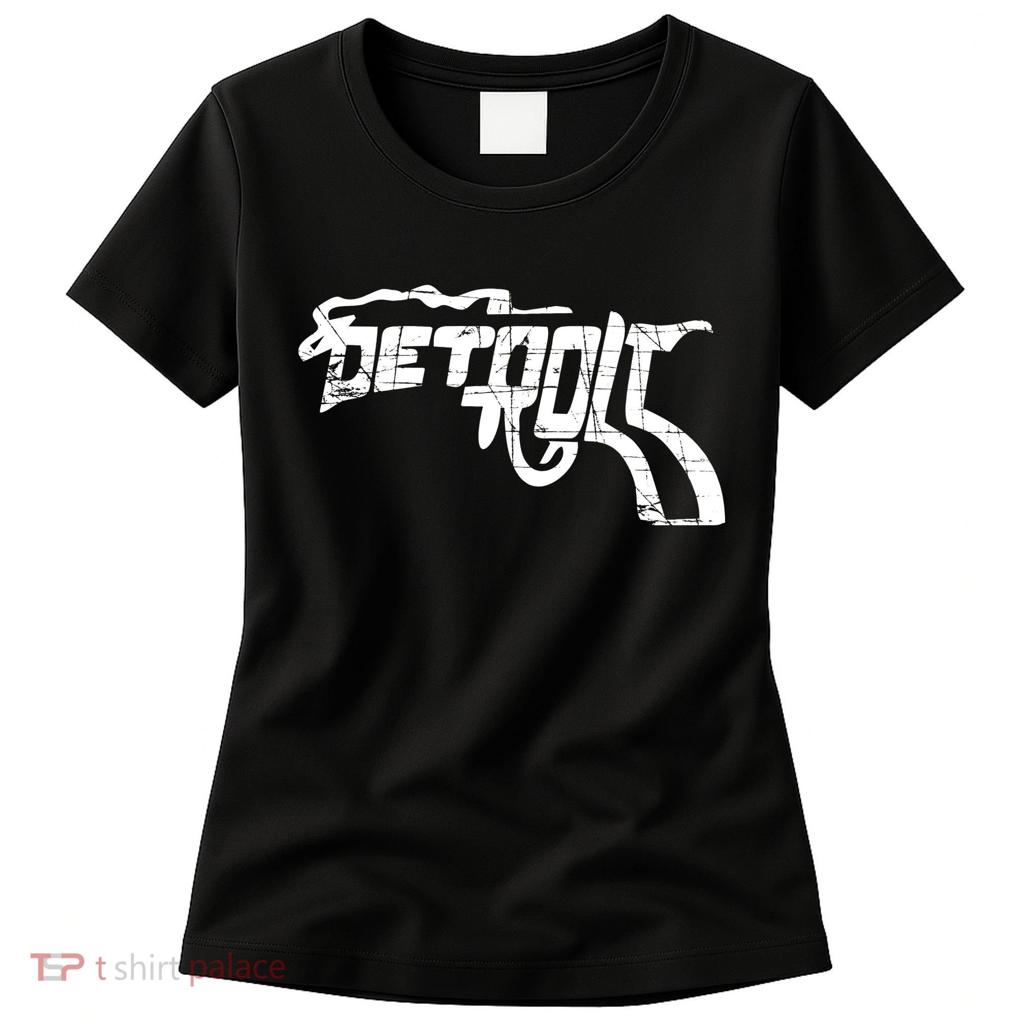 Detroit Gun n Smoke Revolver Women's T-Shirt