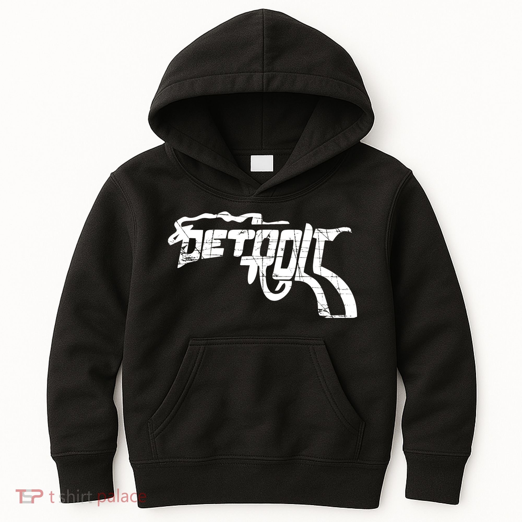 Detroit Gun n Smoke Revolver Kids Hoodie