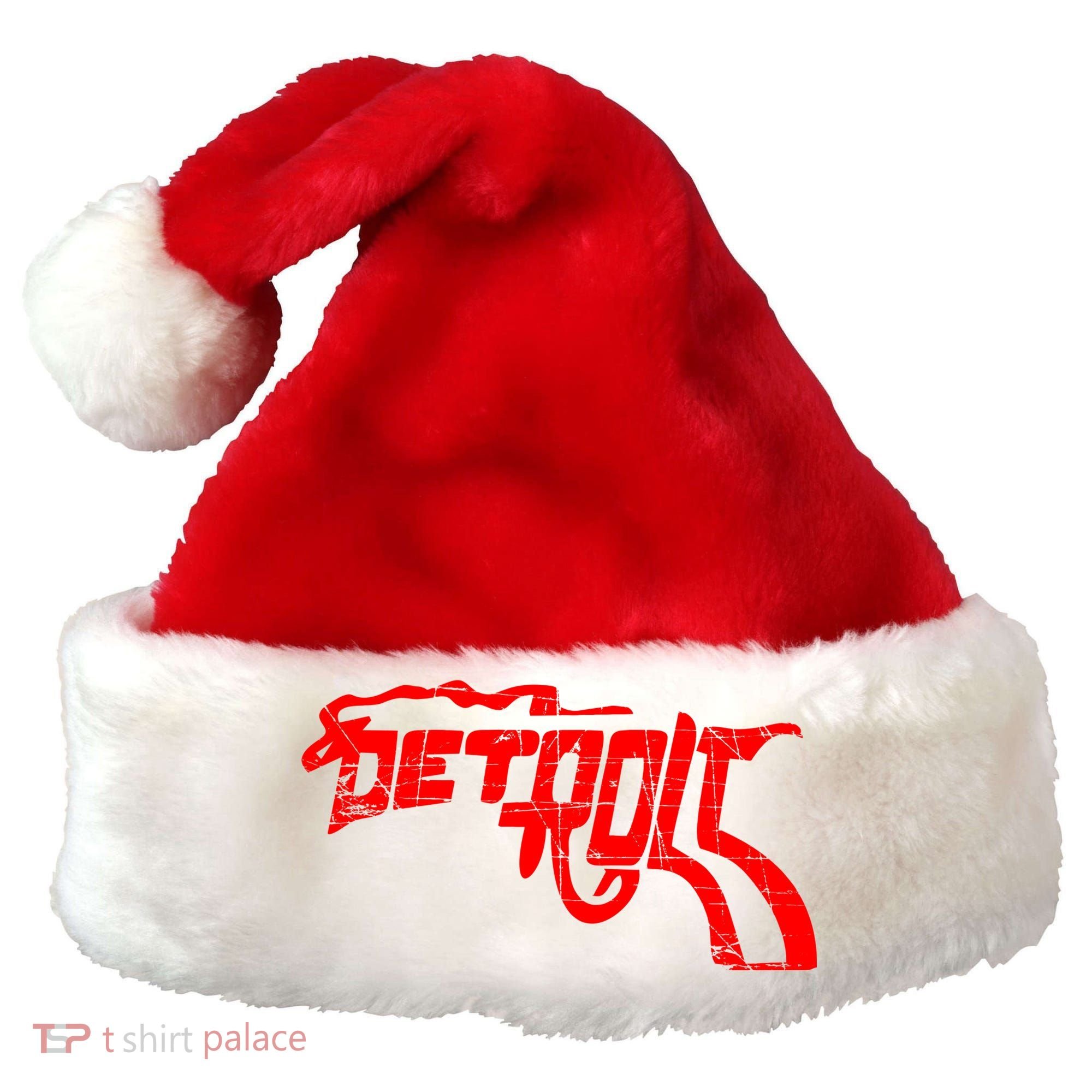 Detroit Gun n Smoke Revolver Santa Hat
