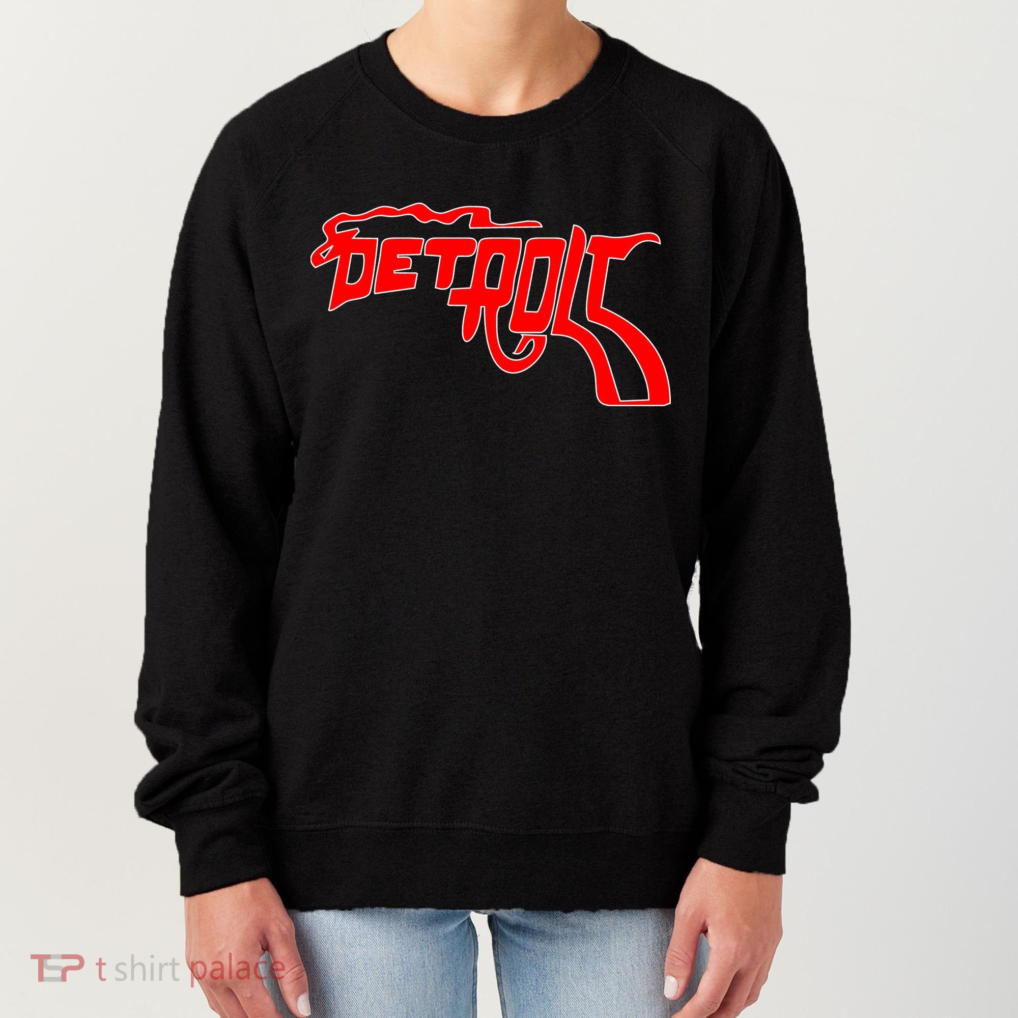 Detroit Gun Smoke Revolver Women's Sweatshirt