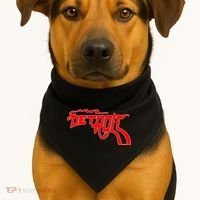 Detroit Gun Smoke Revolver USA-Made Doggie Bandana thumb 1