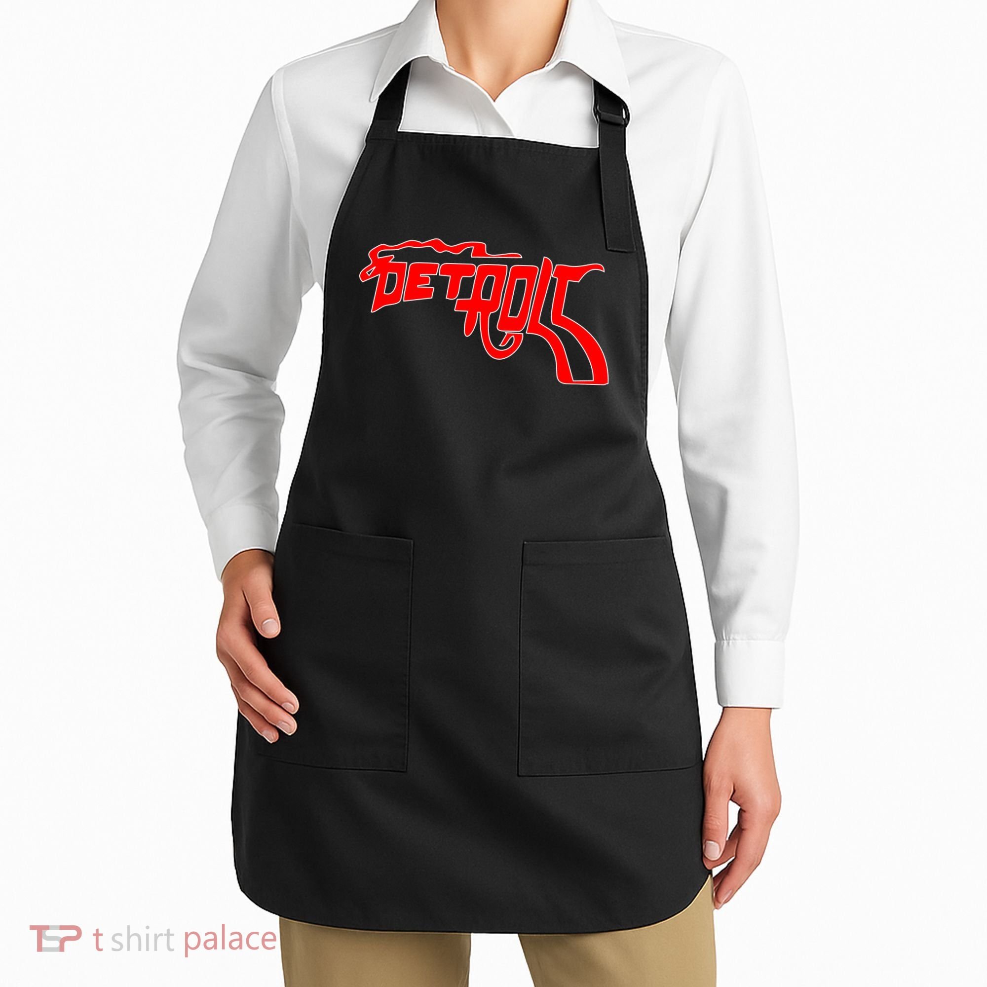 Detroit Gun Smoke Revolver Apron