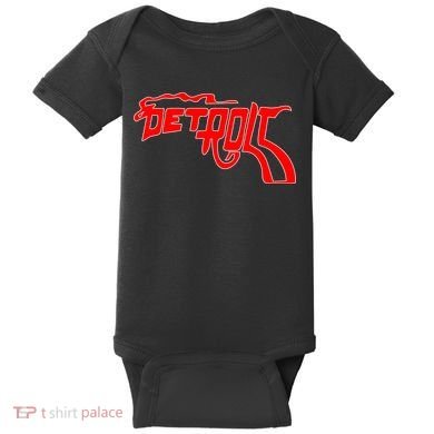 Detroit Gun Smoke Revolver Baby Bodysuit