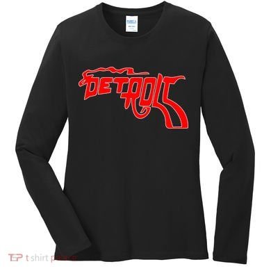 Detroit Gun Smoke Revolver Women's Long Sleeve Shirt