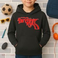 Detroit Gun Smoke Revolver Kids Hoodie thumb 2