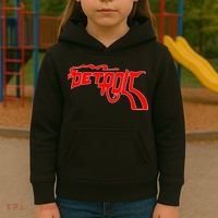 Detroit Gun Smoke Revolver Kids Hoodie thumb 3