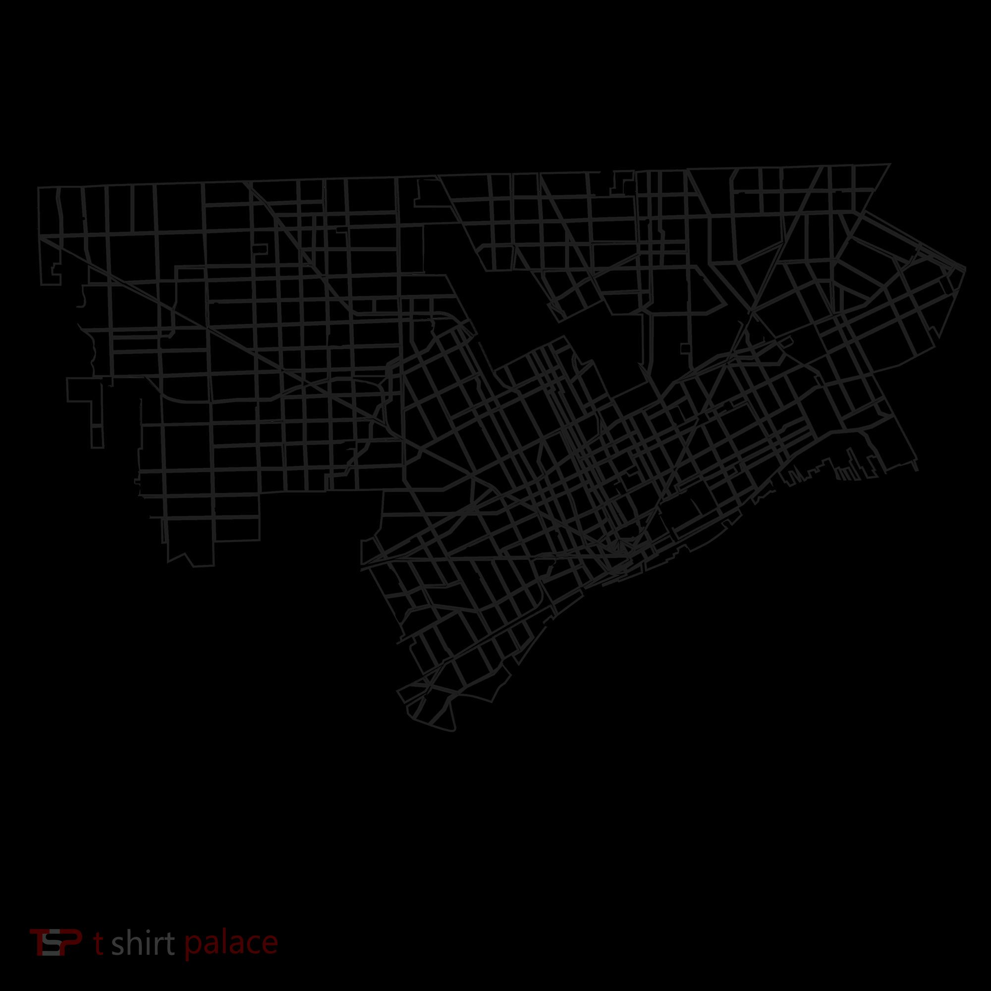 Detroit Illustration Map Coffee Mug