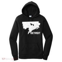 Detroit Illustration Map Women's Hoodie thumb 0