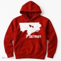 Detroit Illustration Map Hoodie thumb 0