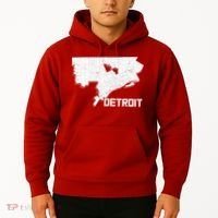Detroit Illustration Map Hoodie thumb 2