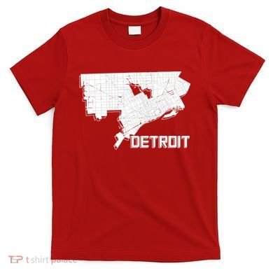 Detroit Illustration Map T-Shirt