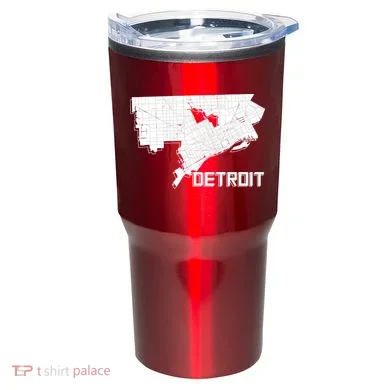 Detroit Illustration Map Tumbler