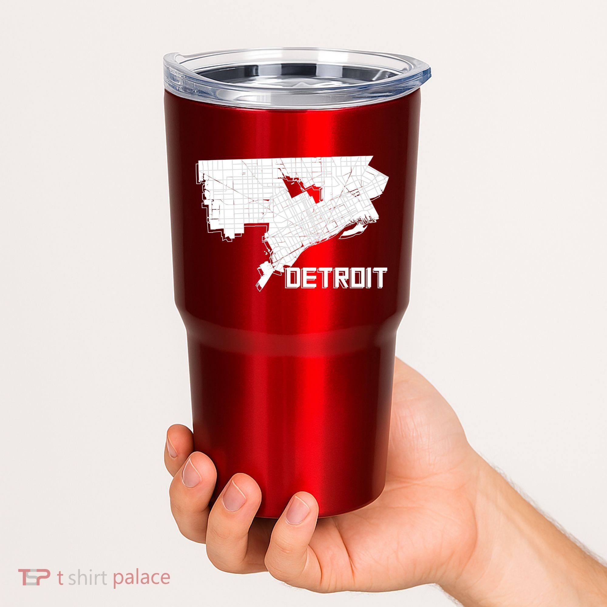 Detroit Illustration Map Tumbler