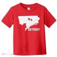 Detroit Illustration Map Toddler T-Shirt thumb 0