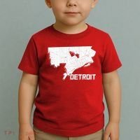 Detroit Illustration Map Toddler T-Shirt thumb 2