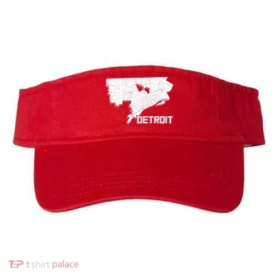 Detroit Illustration Map Visor