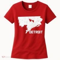 Detroit Illustration Map Women's T-Shirt thumb 0