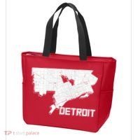 Detroit Illustration Map Tote Bag thumb 3