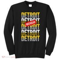 Detroit Michigan Typography Sweatshirt thumb 0