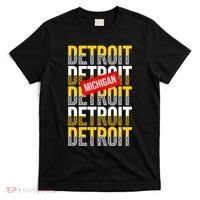 Detroit Michigan Typography T-Shirt thumb 0