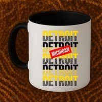 Detroit Michigan Typography Coffee Mug thumb 2