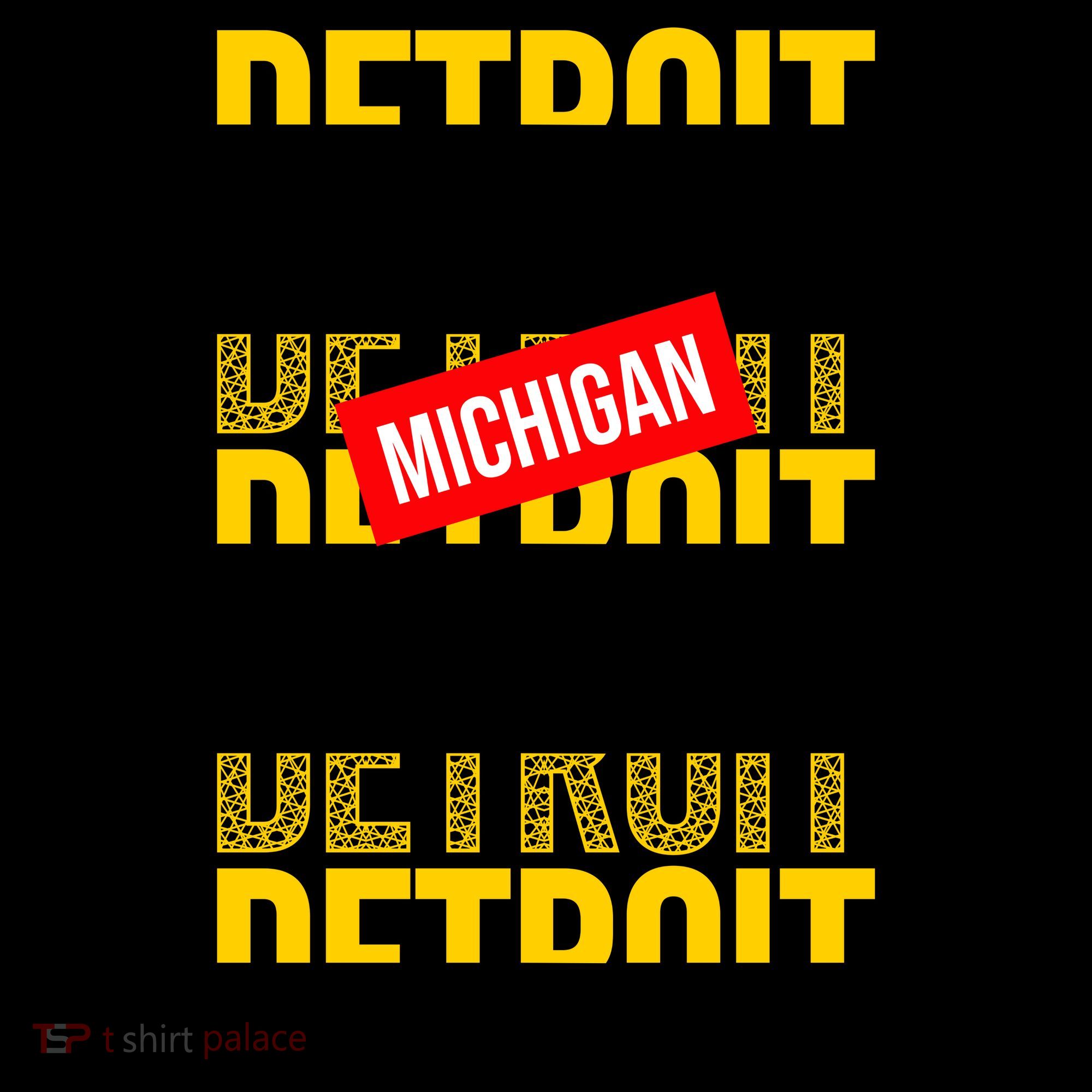 Detroit Michigan Typography Coffee Mug
