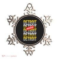 Detroit Michigan Typography Ornament thumb 0