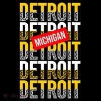 Detroit Michigan Typography Ornament thumb 1